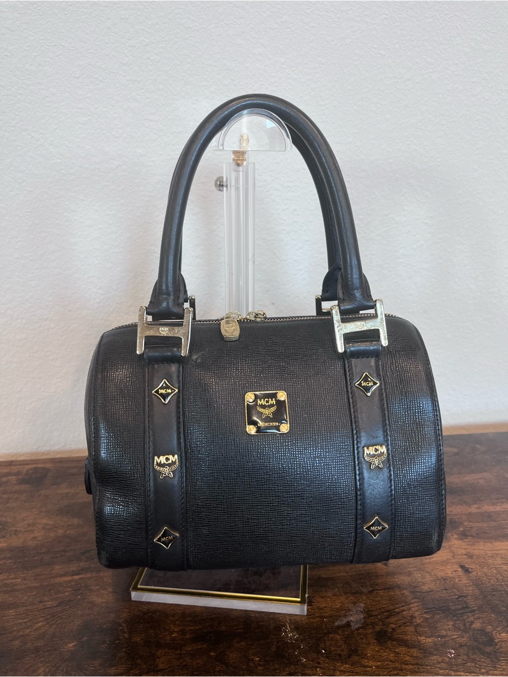 MCM vintage small Boston bag